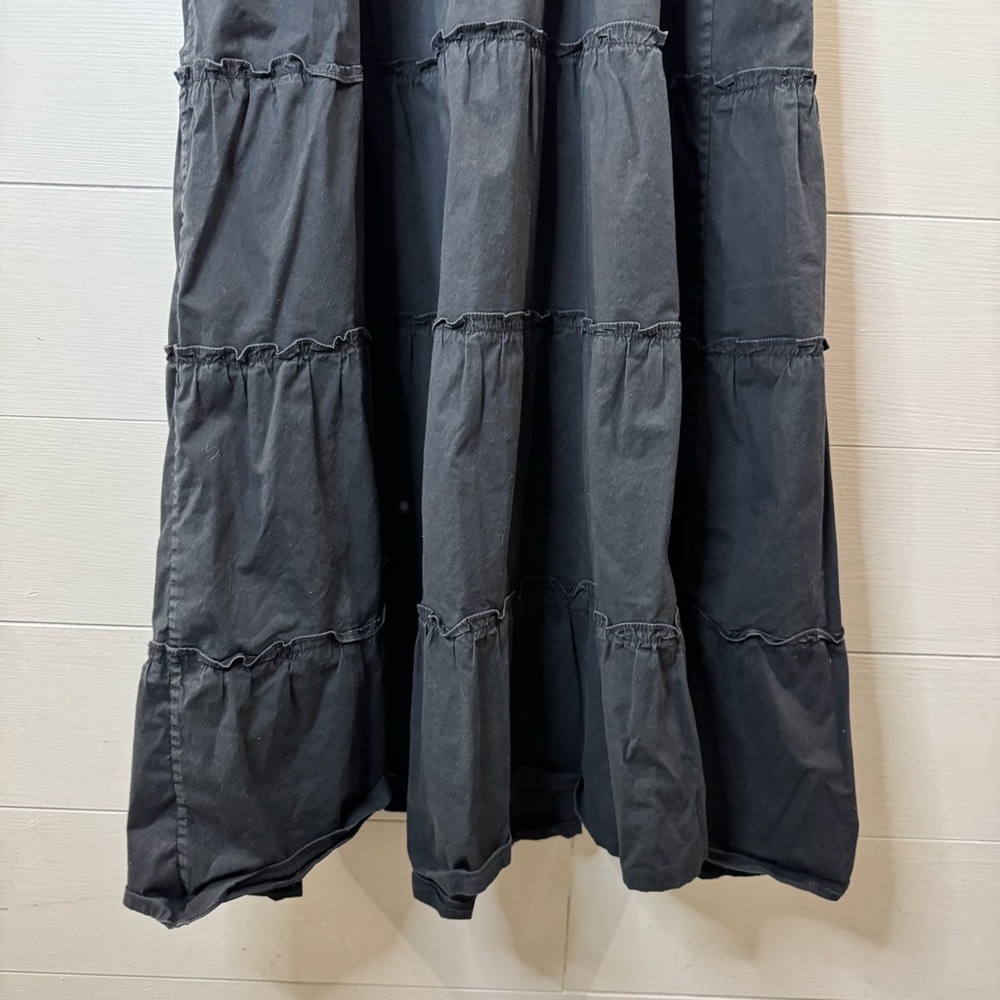 Hill House The Ellie Nap Dress Black Midi Dress with Ruffle Sleeves Size Small - Picture 12 of 14